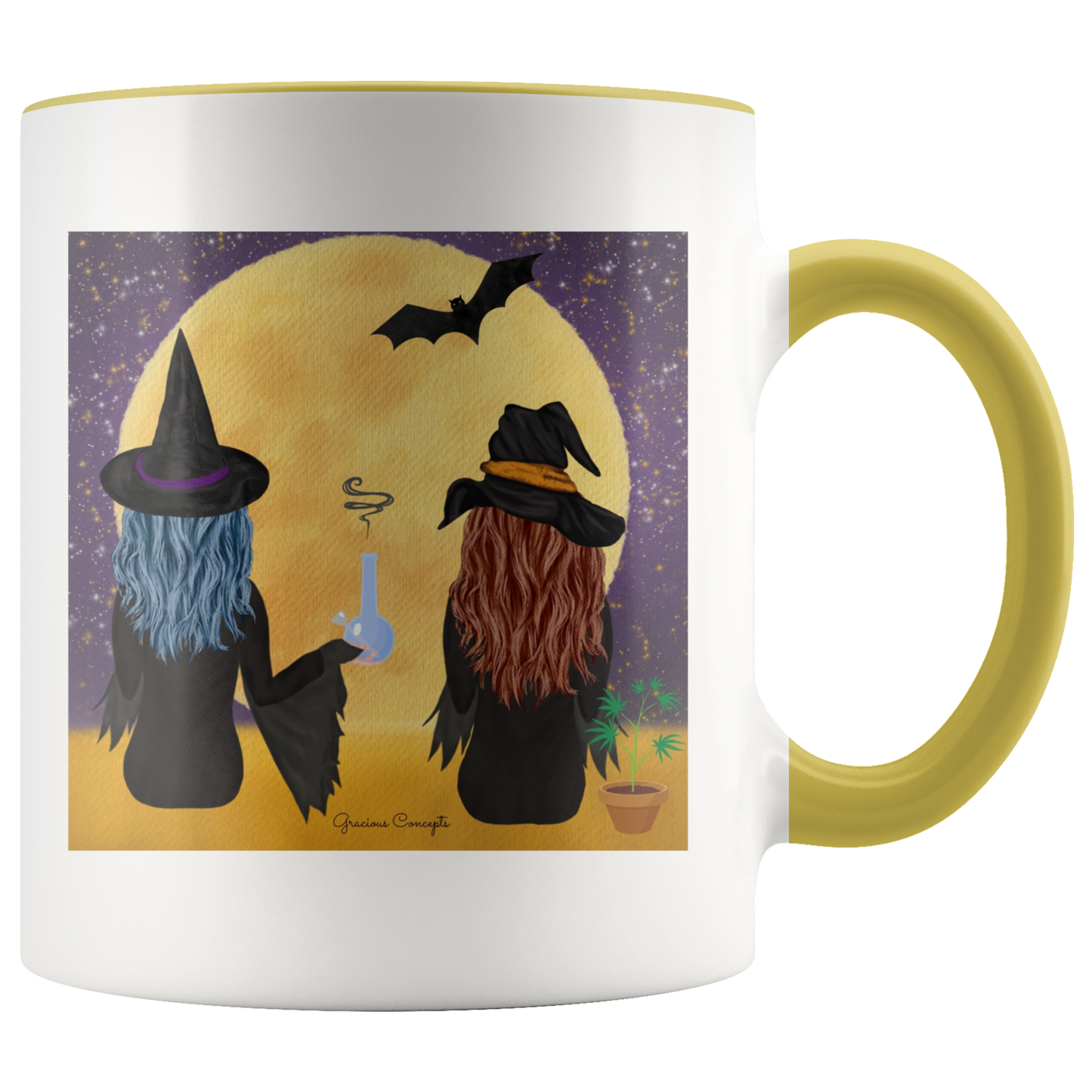 Stoner Halloween Mug: Bong Hits By Moonlight