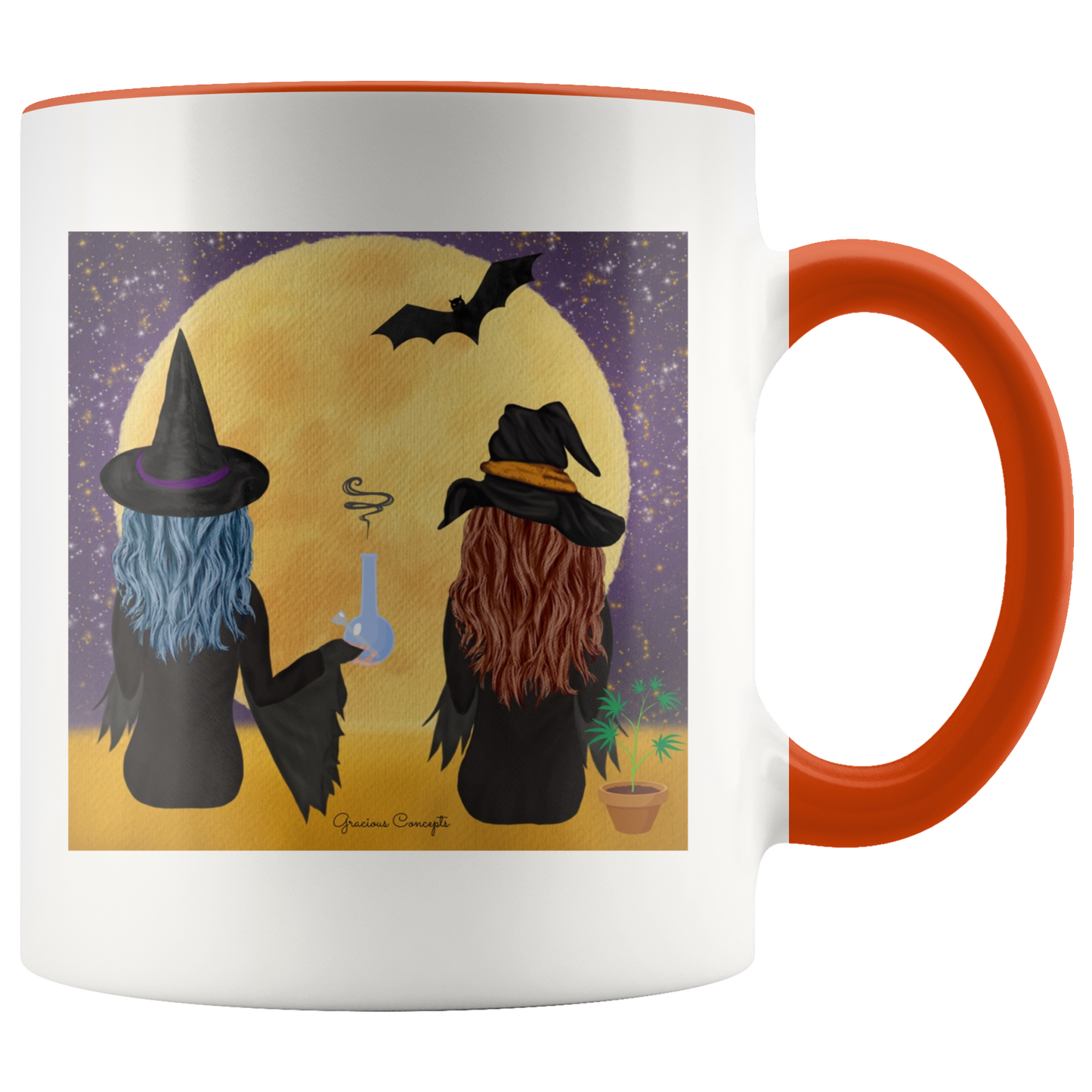 Stoner Halloween Mug: Bong Hits By Moonlight