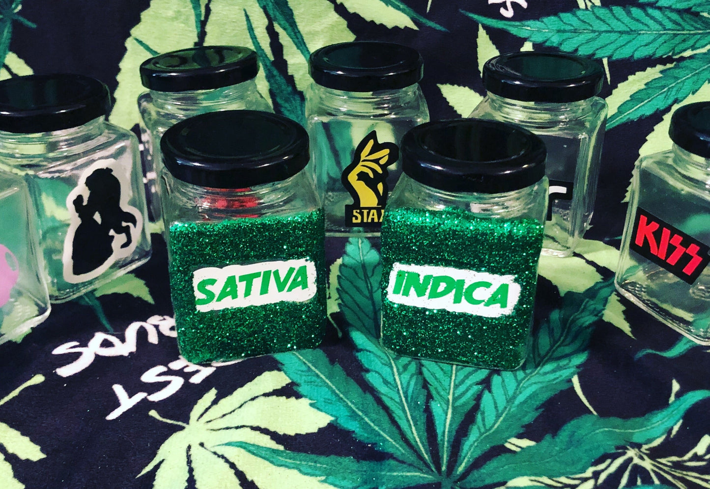 Stash Jar Set: Sativa & Indica - Gracious Concepts