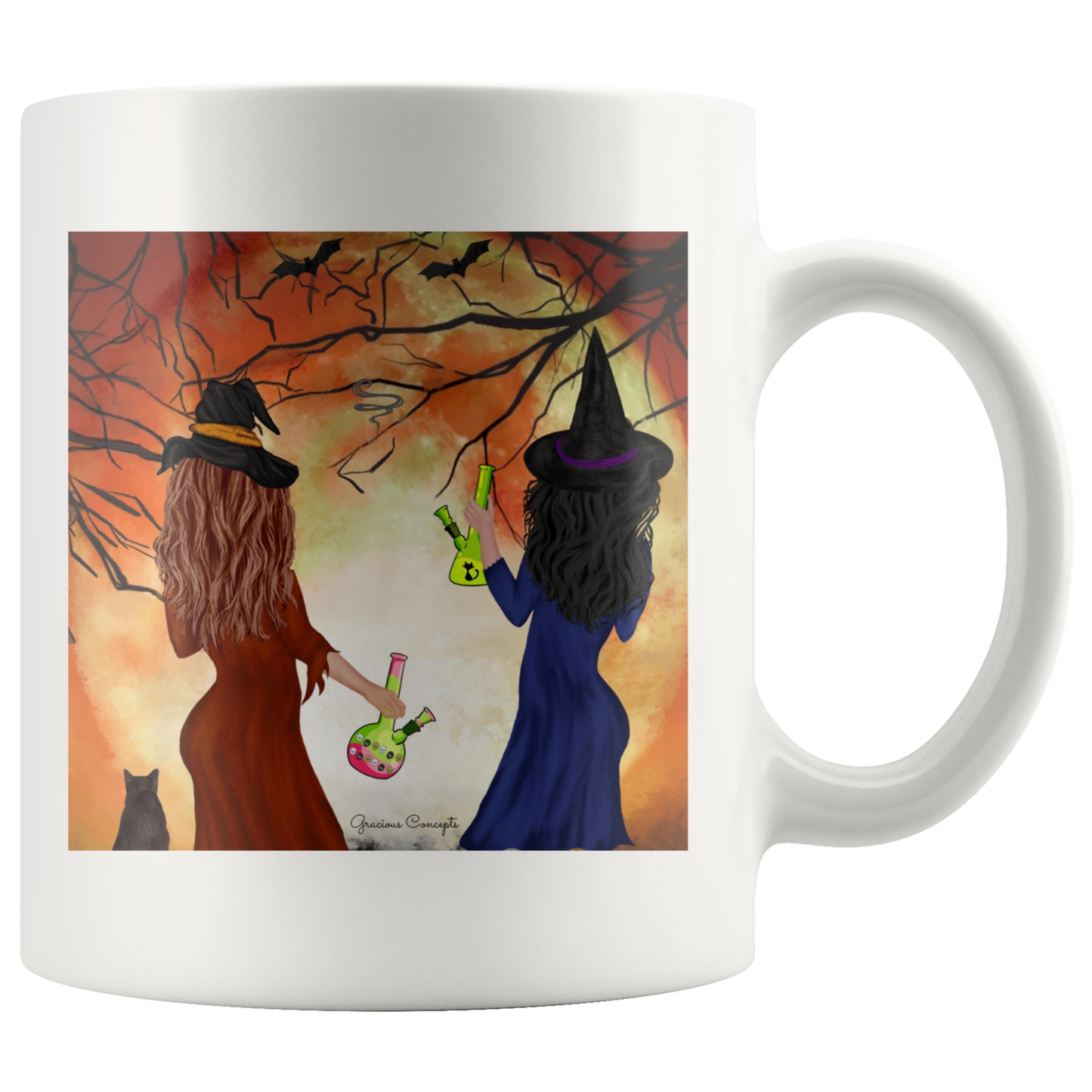 Stoner Girl Fall Witchy Vibes Mug