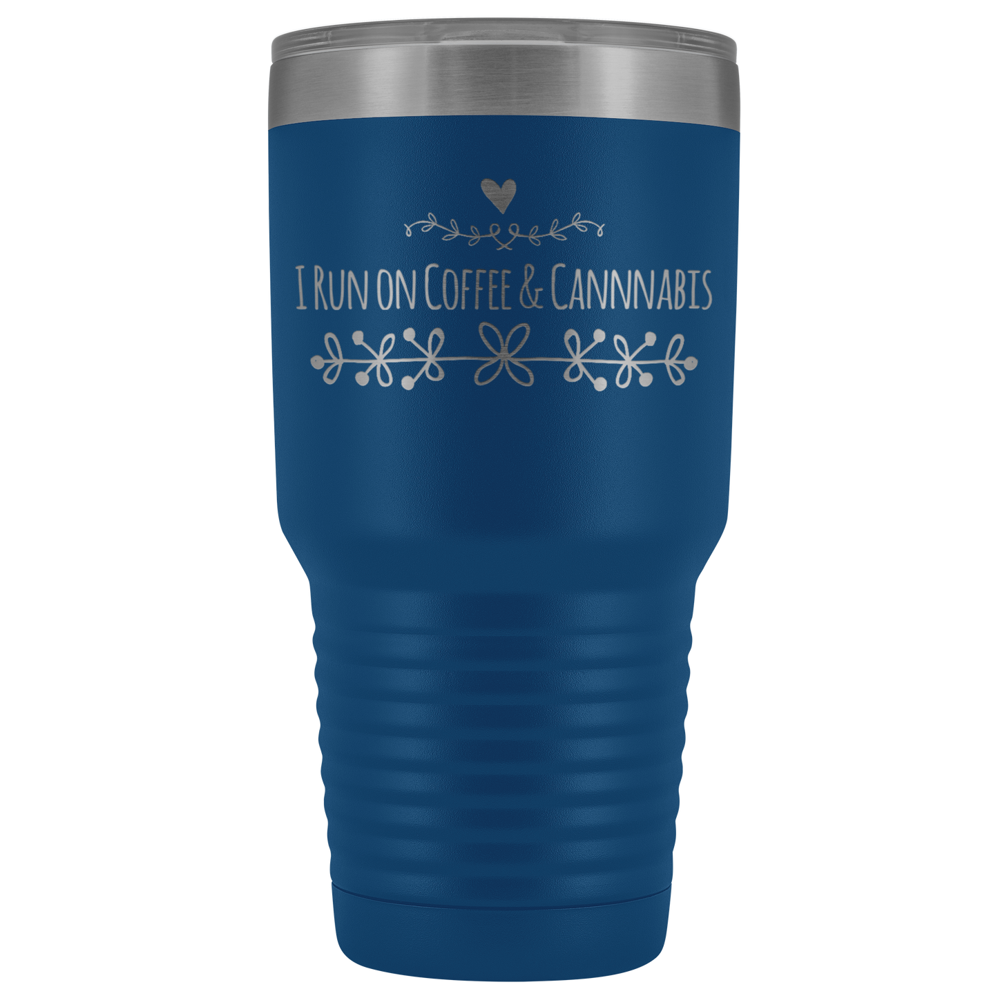 I Run On Coffee & Cannabis Travel Mug, Stoner Coffee Mug, Cannabis Mug - Gracious Concepts