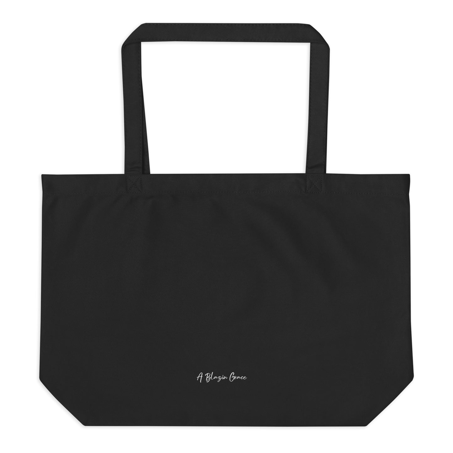 Maybe She's Born With It Large organic tote bag