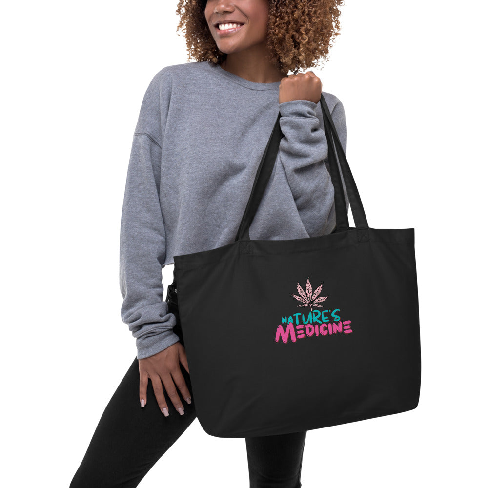 Nature's Medicine Large Organic Cotton Tote Bag