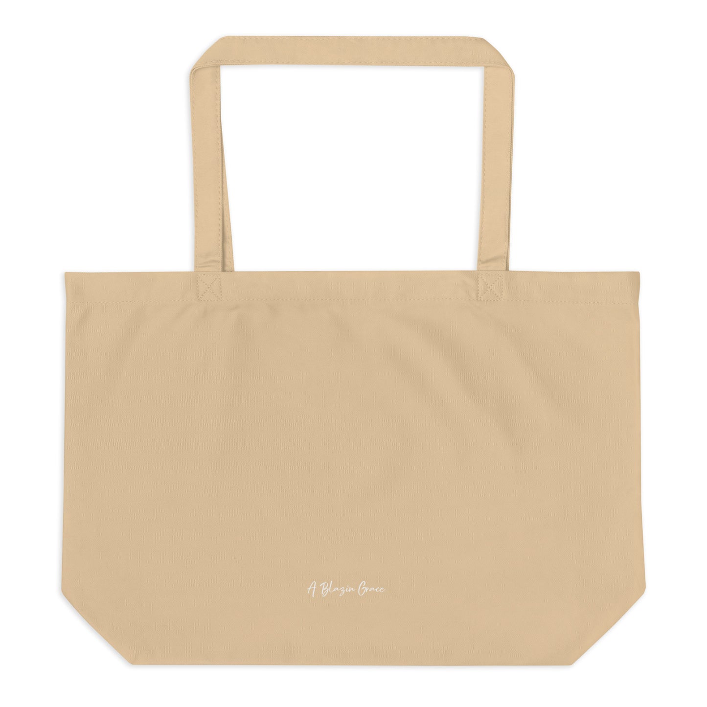 Maybe She's Born With It Large organic tote bag