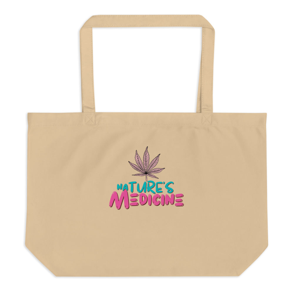 Nature's Medicine Large Organic Cotton Tote Bag