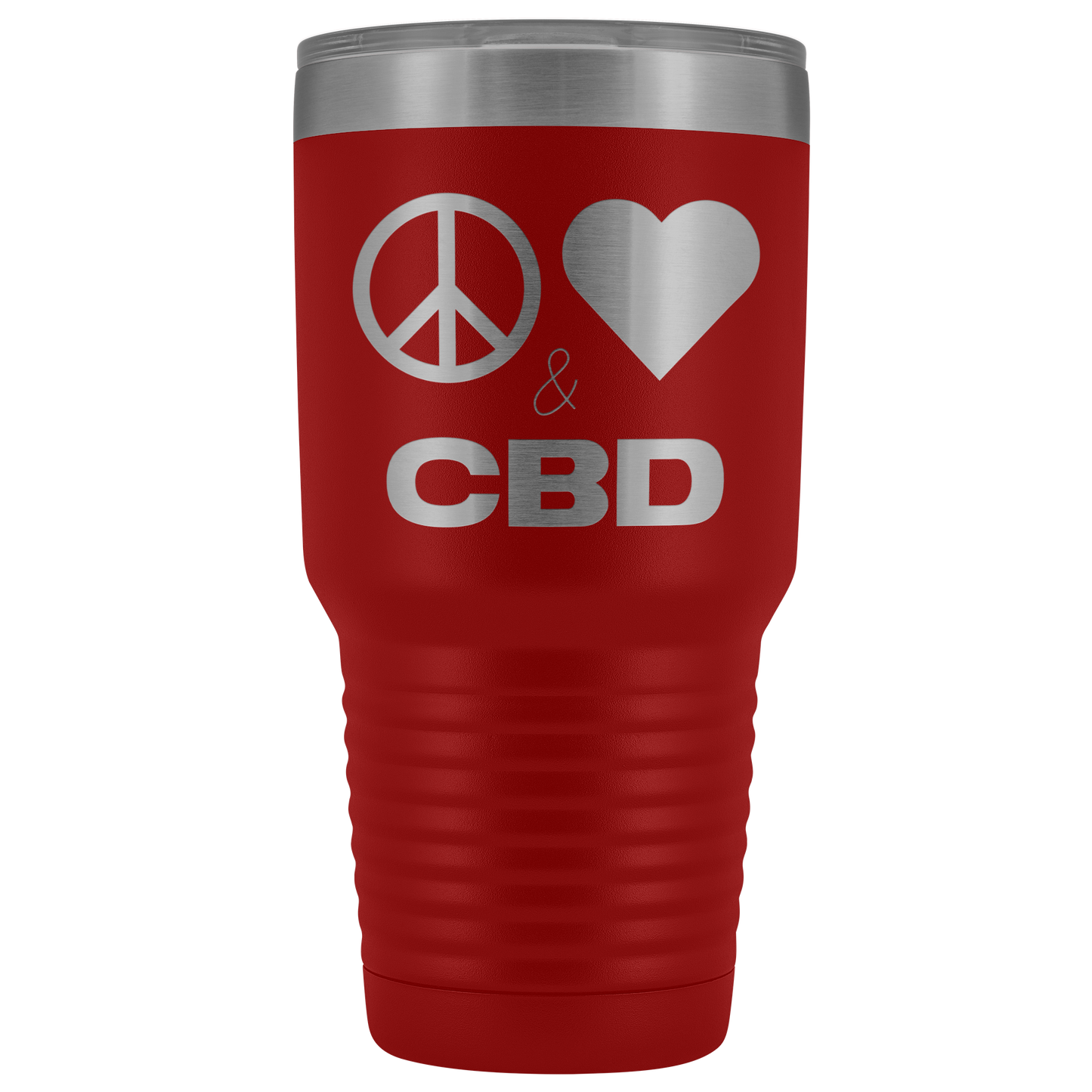 Peace, Love & CBD Travel Mug, CBD Mug - Gracious Concepts