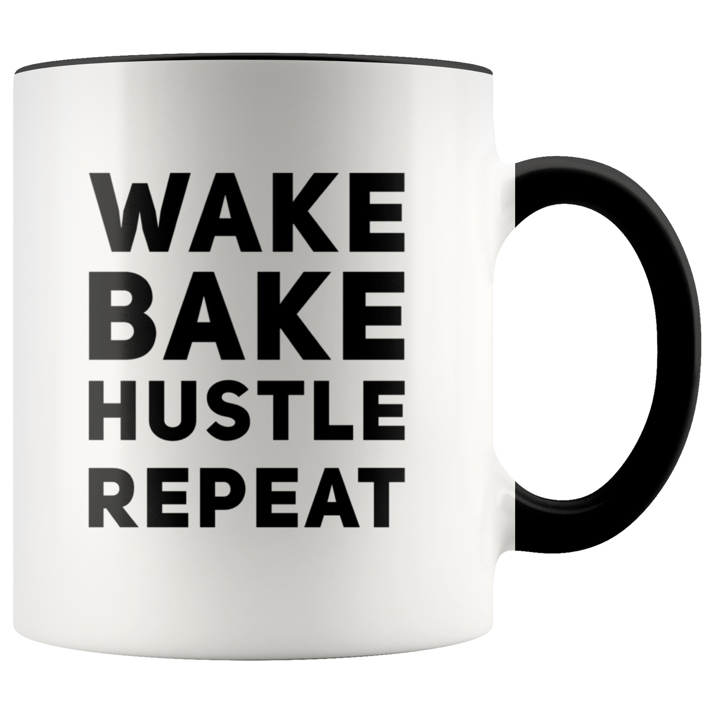Stoner Girl Mug: Wake, Bake, Hustle Repeat Mug - Gracious Concepts