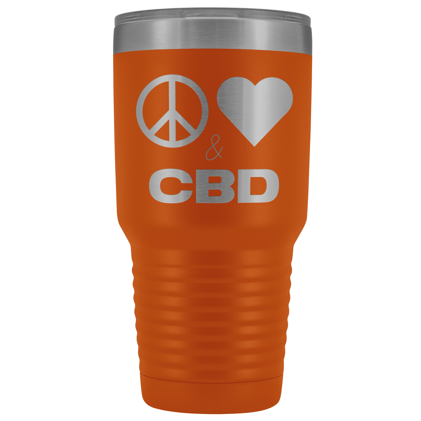 Peace, Love & CBD Travel Mug, CBD Mug - Gracious Concepts