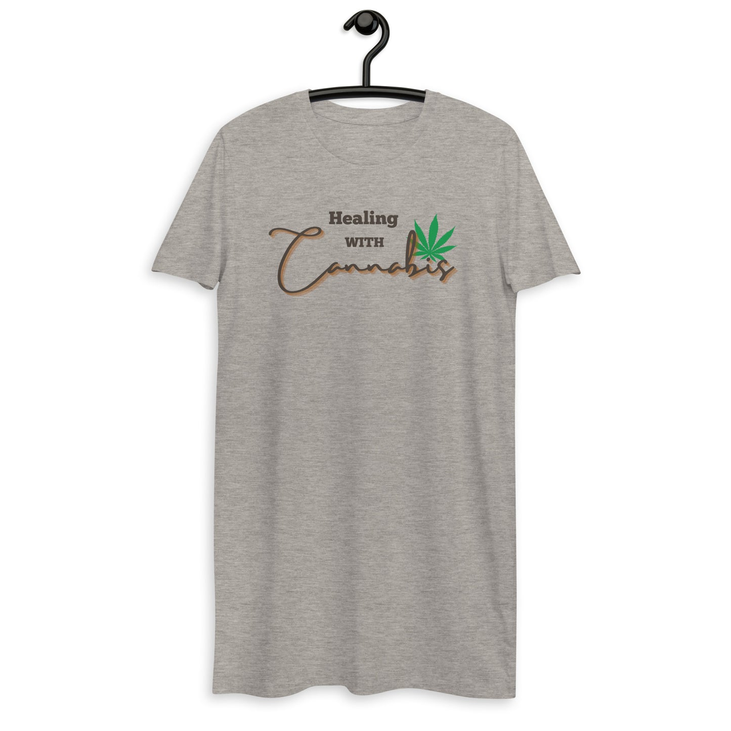 Healing with Cannabis Organic Cotton T-shirt Dress