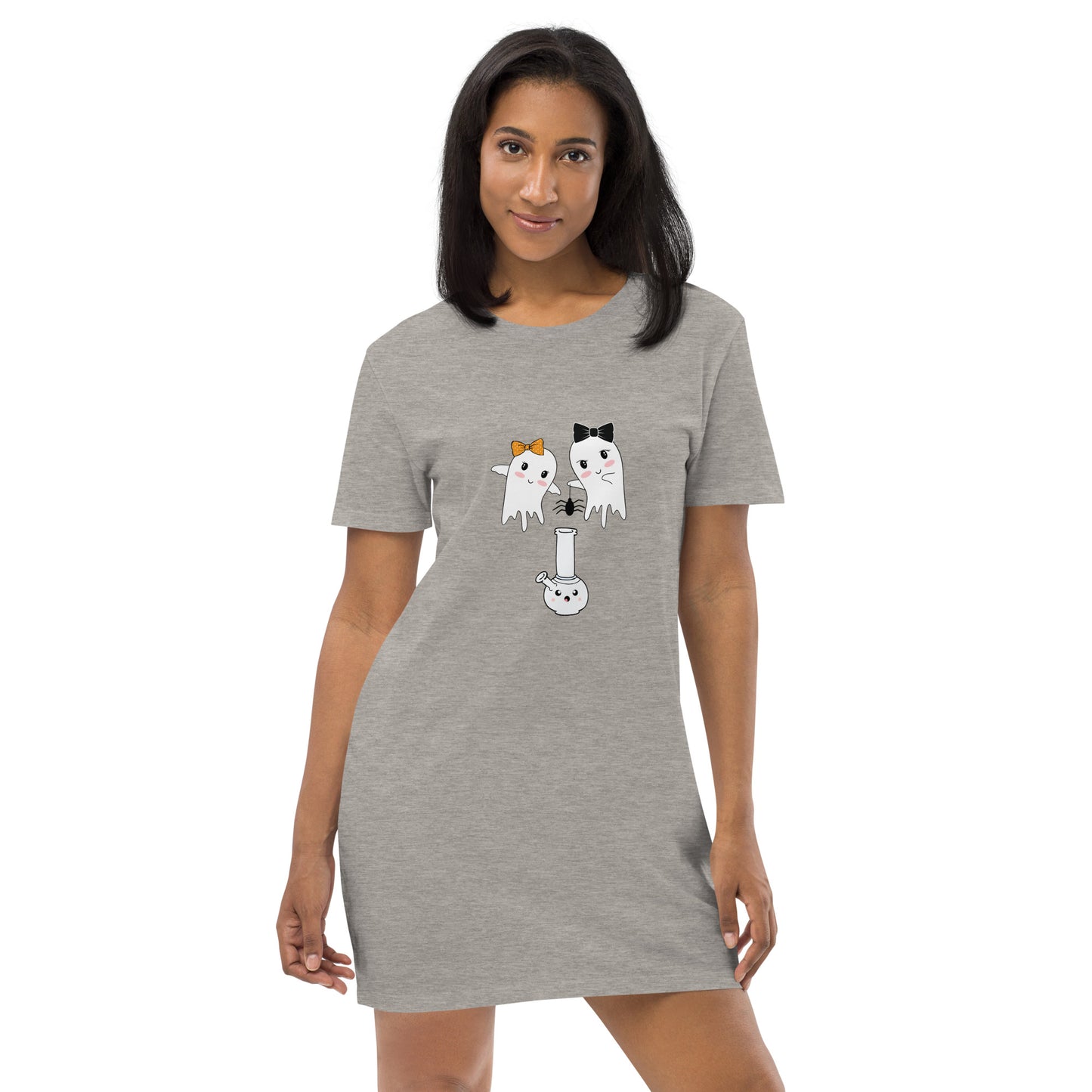 Ghosts, Spider & Bong Organic Cotton T-shirt Dress