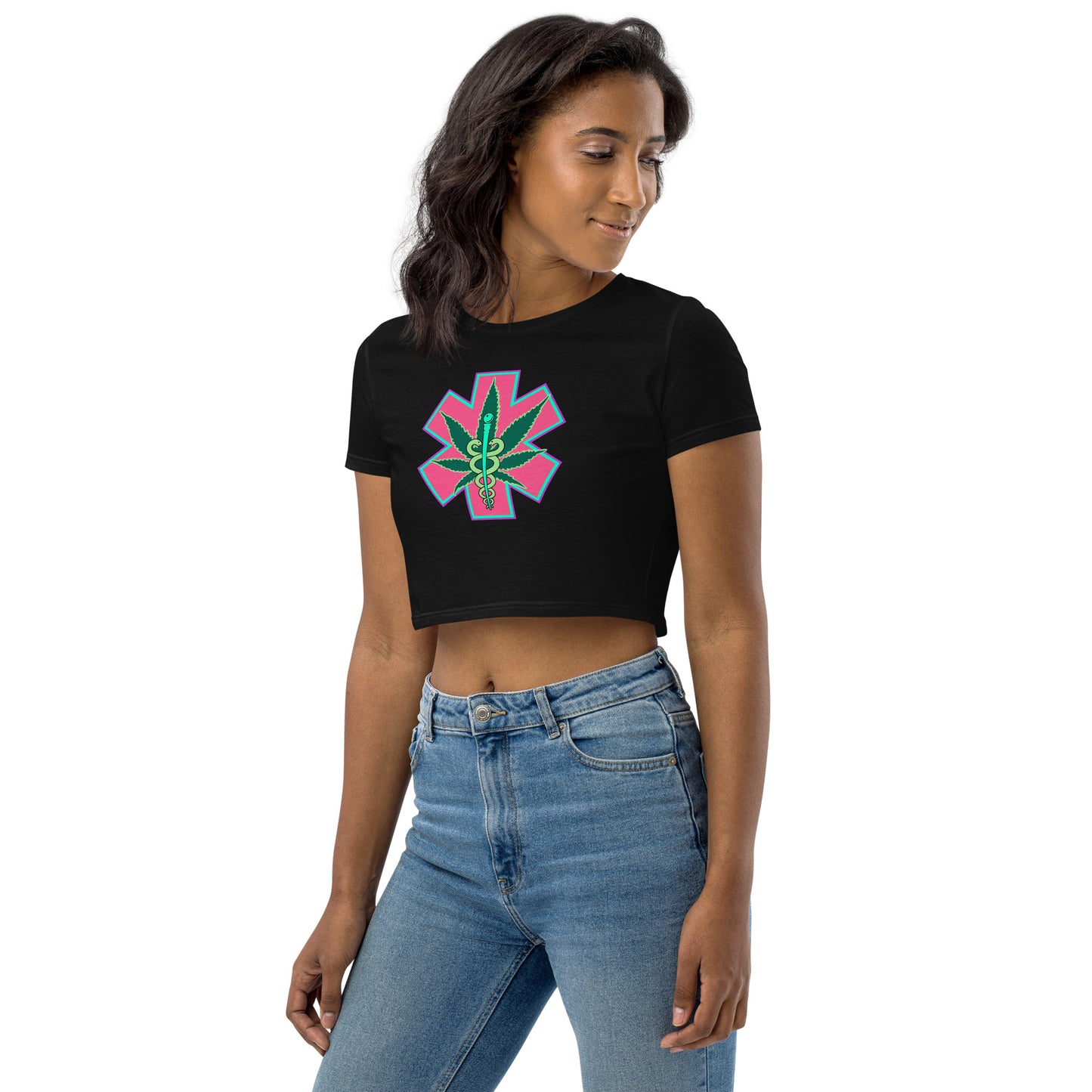 Plant Medicine Organic Crop Top