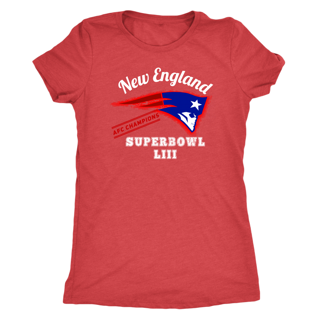 New England Skull Superbowl Women's T-shirt - Gracious Concepts