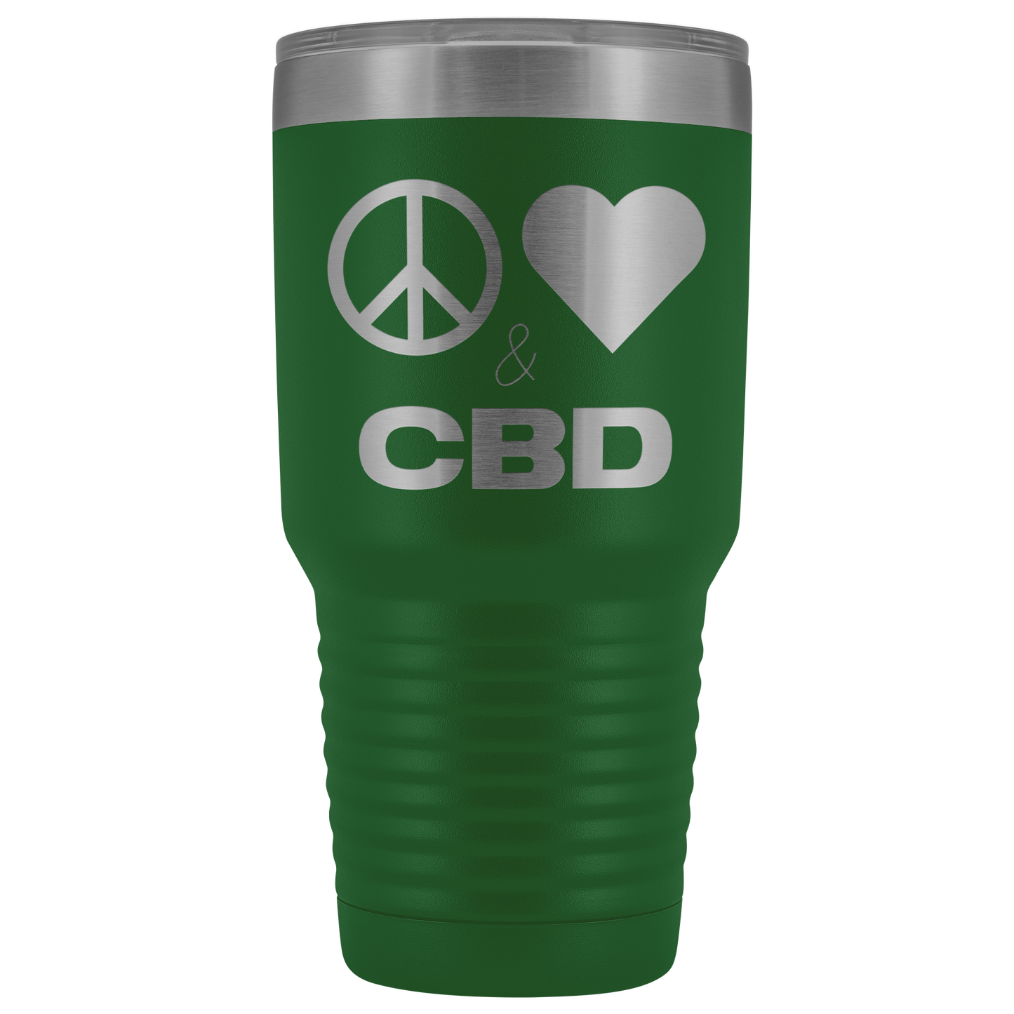 Peace, Love & CBD Travel Mug, CBD Mug - Gracious Concepts