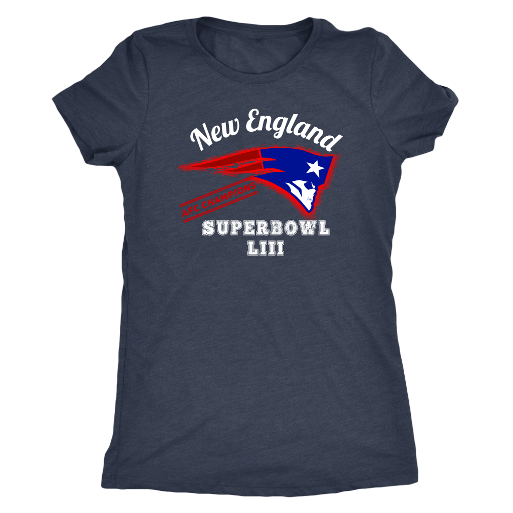 New England Skull Superbowl Women's T-shirt - Gracious Concepts