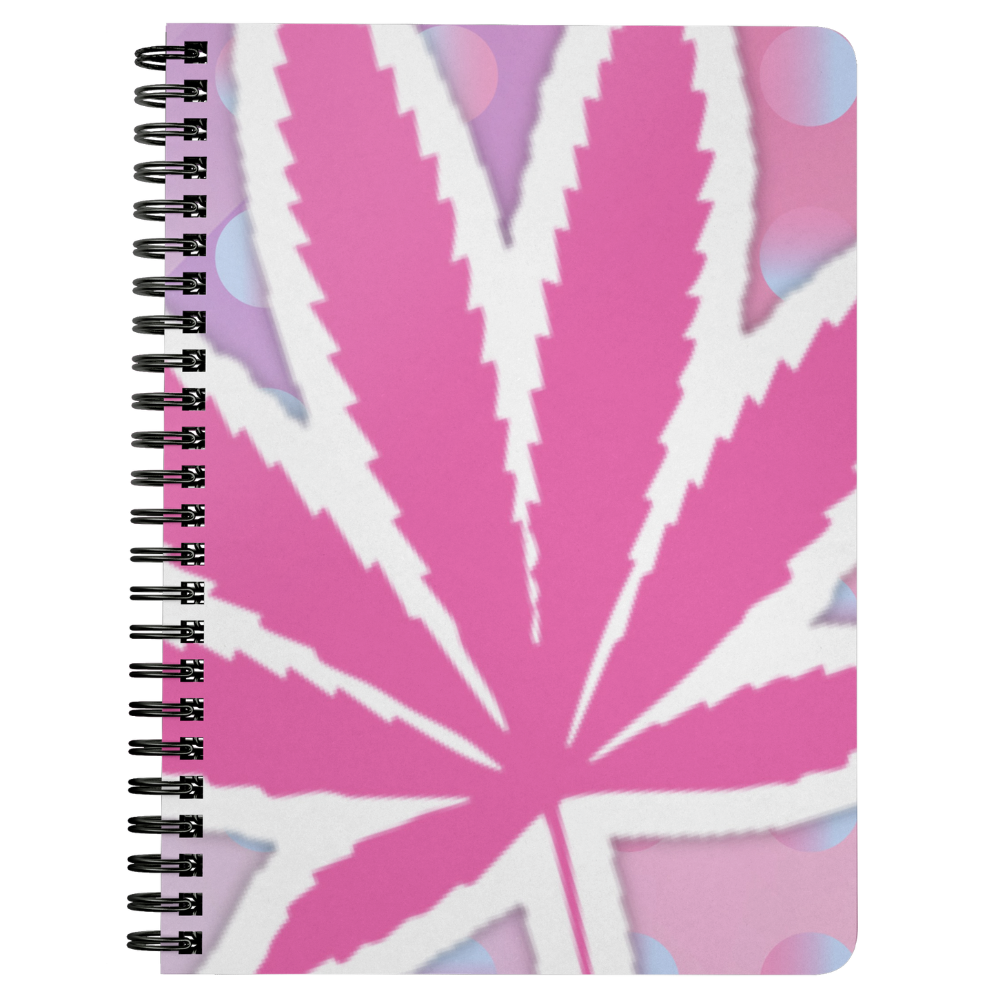 Pretty in Pink Pot Leaf Sprialbound Notebook - Gracious Concepts