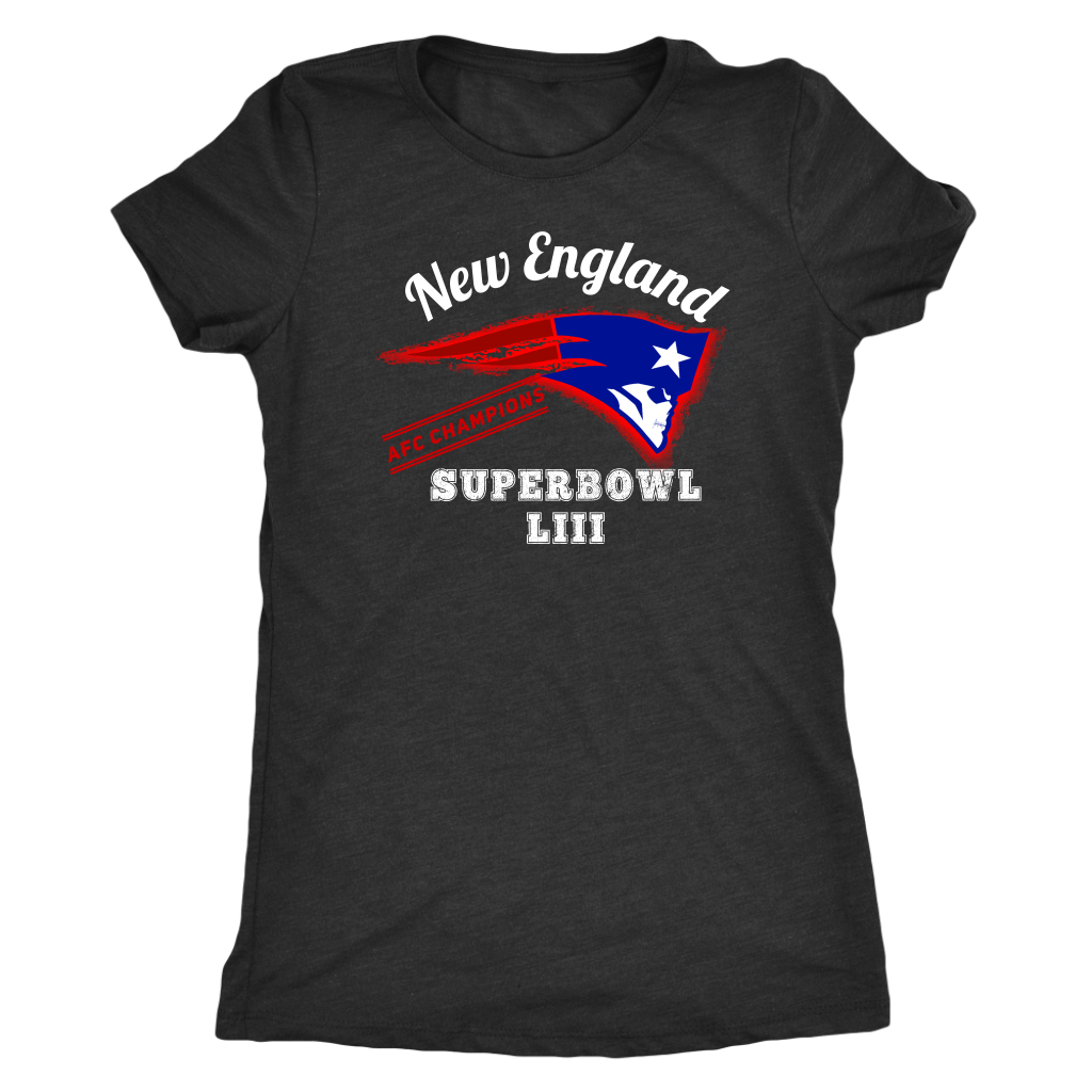 New England Skull Superbowl Women's T-shirt - Gracious Concepts