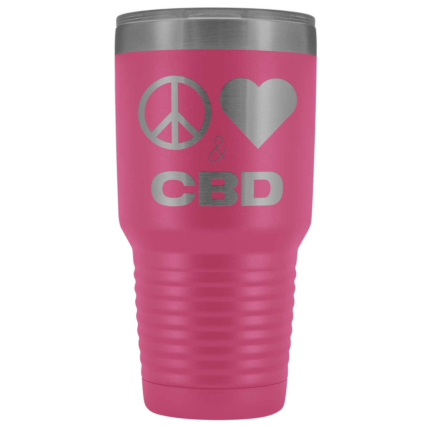 Peace, Love & CBD Travel Mug, CBD Mug - Gracious Concepts