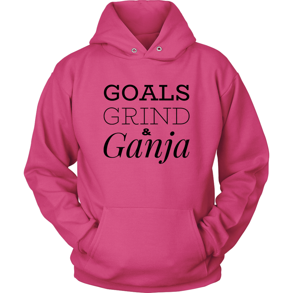 Goals Grind and Ganja Stoner Hoodie - Gracious Concepts