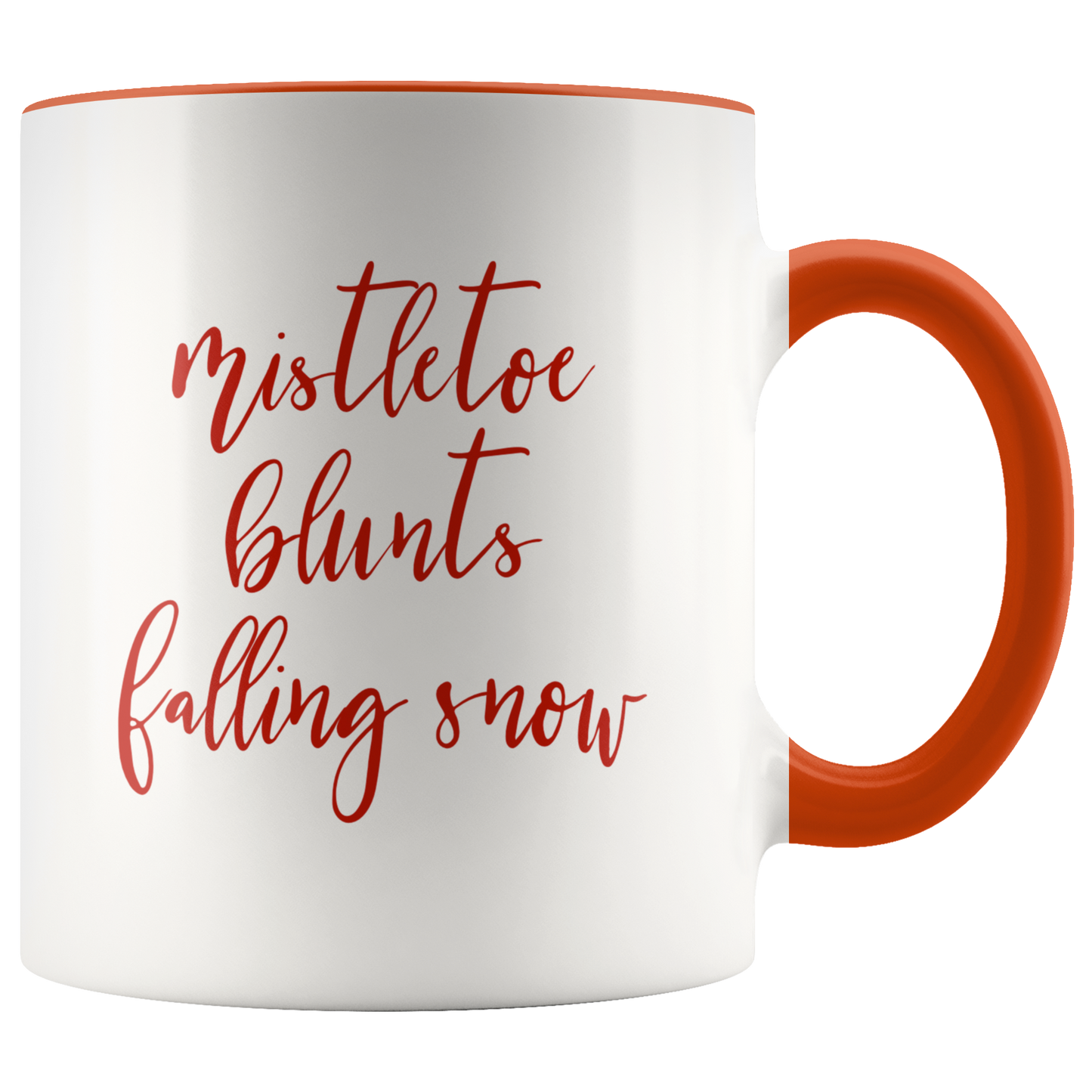 Stoner Gifts: Mistletoe, Blunts, Falling Snow Mug - Gracious Concepts