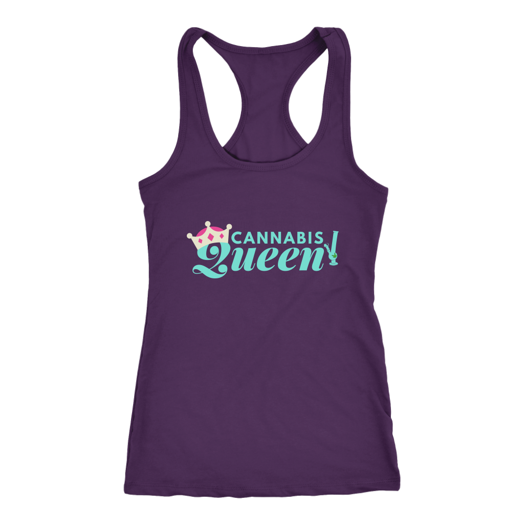 Cannabis Queen Crewneck Sweatshirt, Racerback Tank & Hoodie
