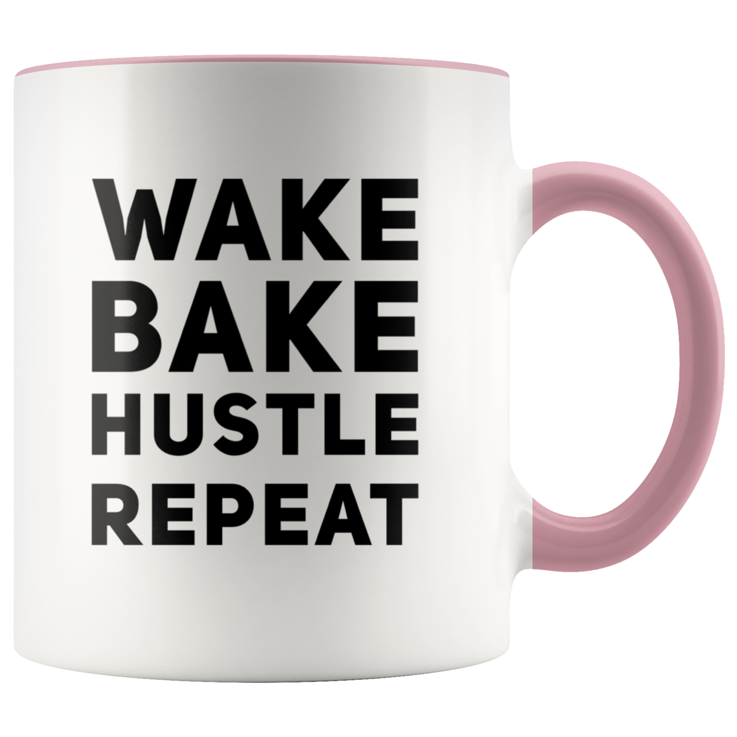 Stoner Girl Mug: Wake, Bake, Hustle Repeat Mug - Gracious Concepts