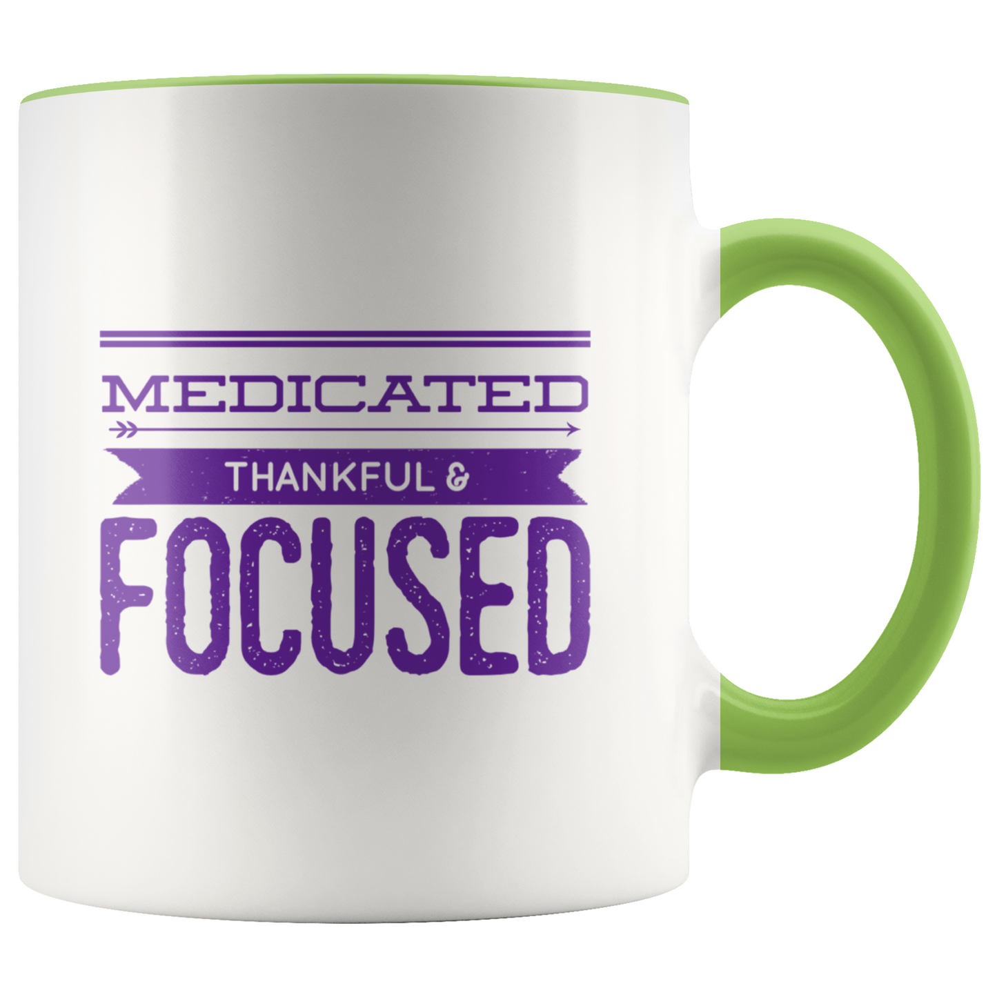 Cannaboss Babe Mug, Medicated, Thankful & Focus Motivational Coffee Mug