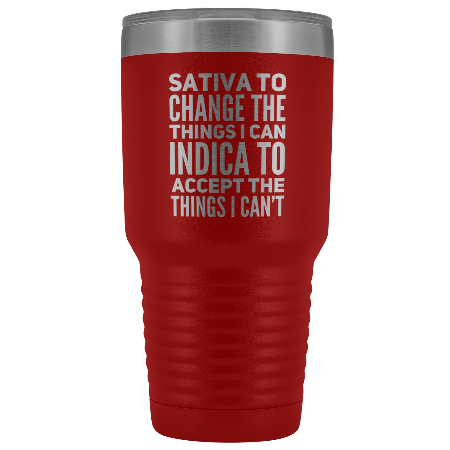 Sativa to Change the Things I Can, Indica to Accept the Things I Can't Travel Mug - Gracious Concepts