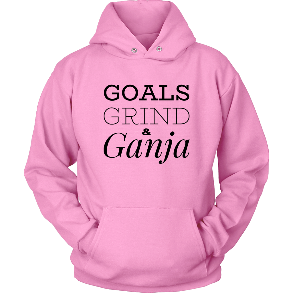 Goals Grind and Ganja Stoner Hoodie - Gracious Concepts