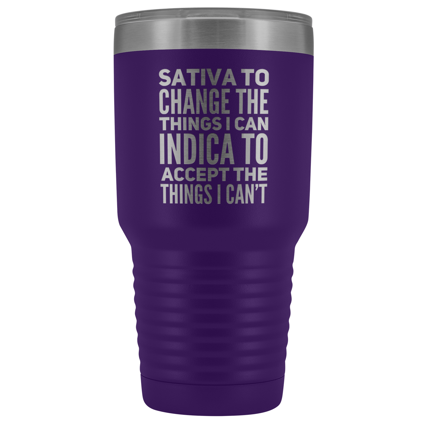 Sativa to Change the Things I Can, Indica to Accept the Things I Can't Travel Mug - Gracious Concepts
