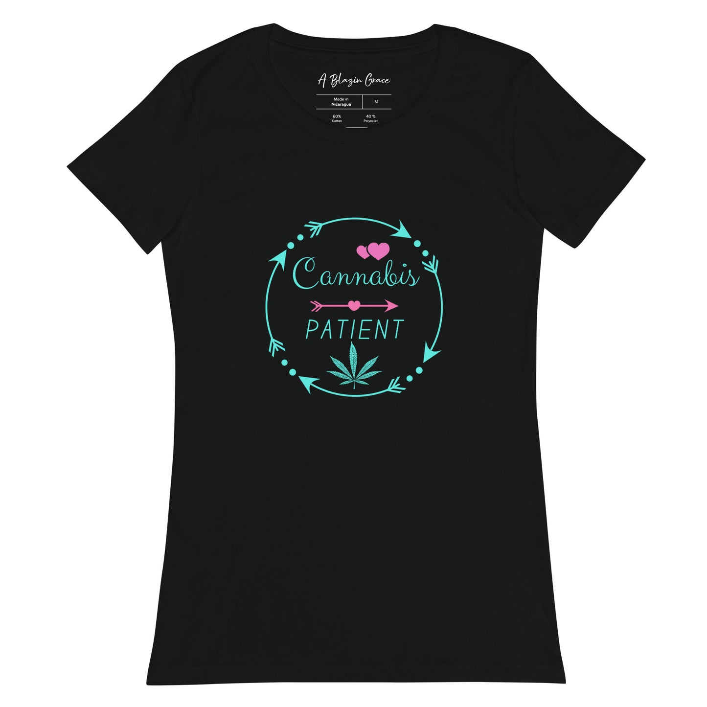 Cannabis Patient Women’s Fitted T-shirt