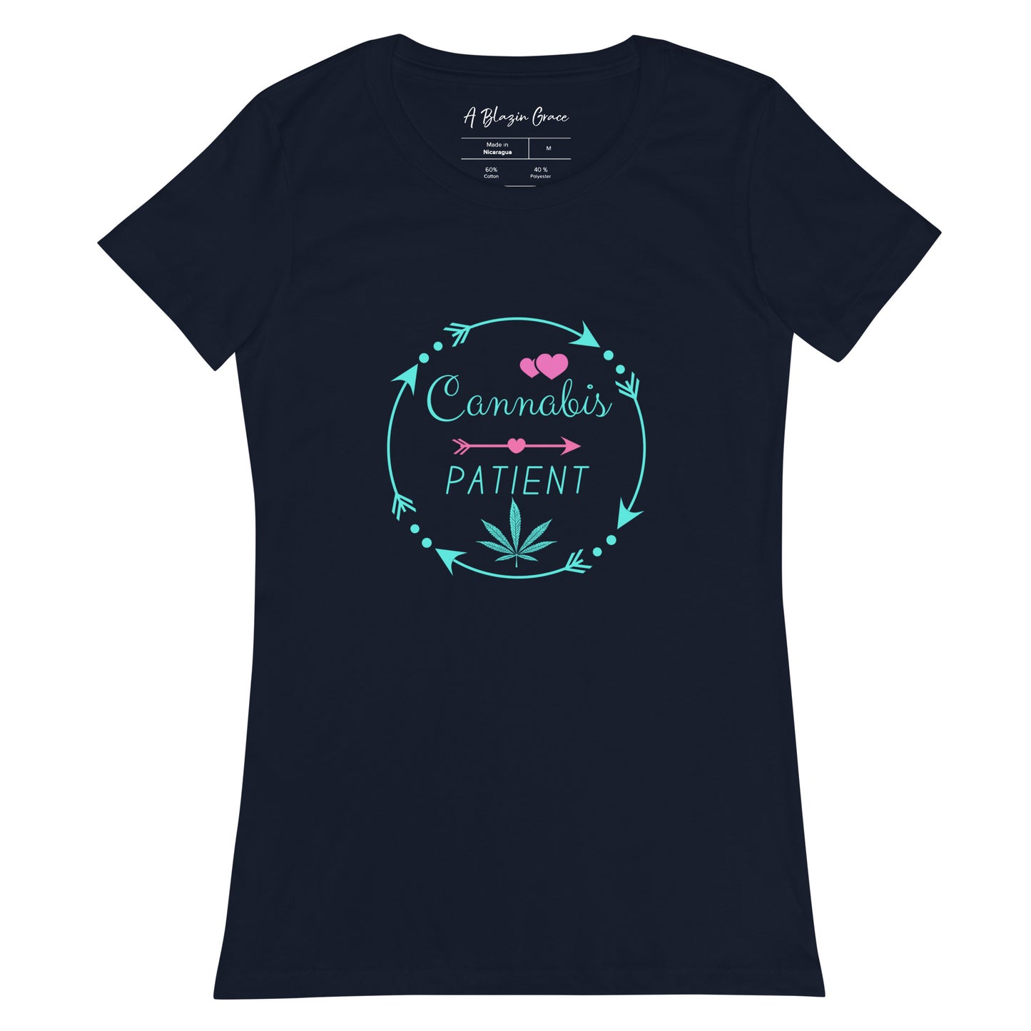 Cannabis Patient Women’s Fitted T-shirt