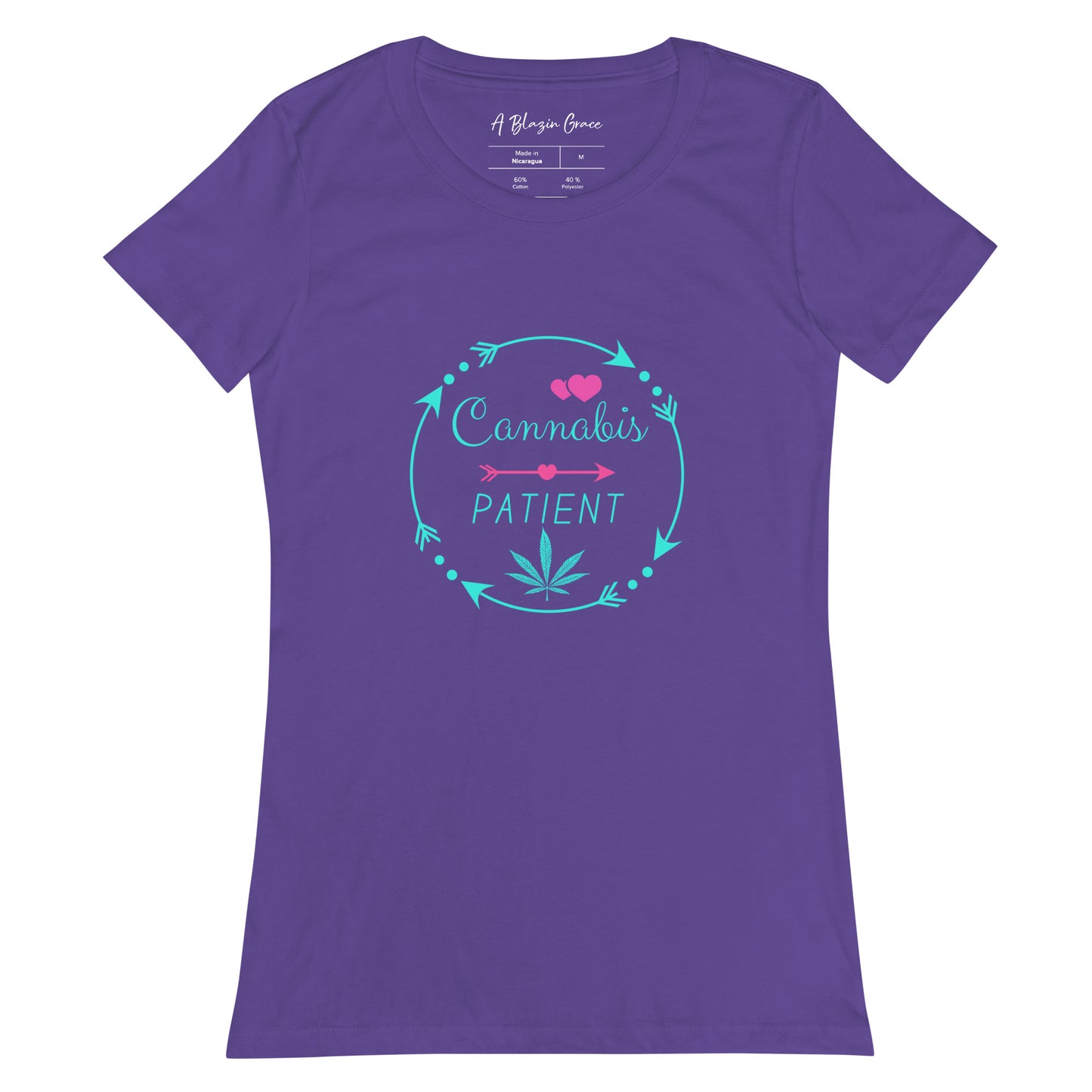 Cannabis Patient Women’s Fitted T-shirt