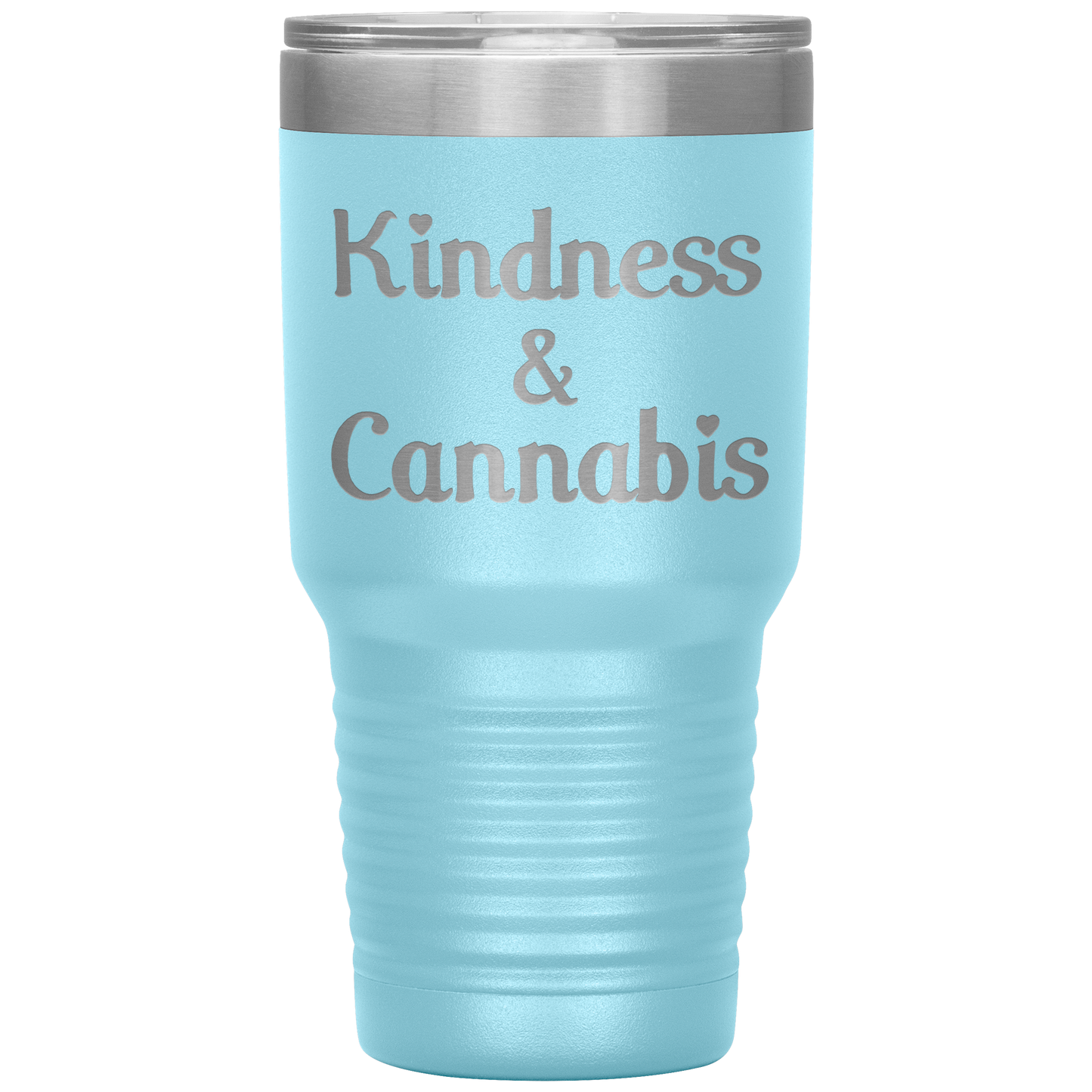 Kindness & Cannabis Travel Mug, Stoner Travel Mug, - Gracious Concepts