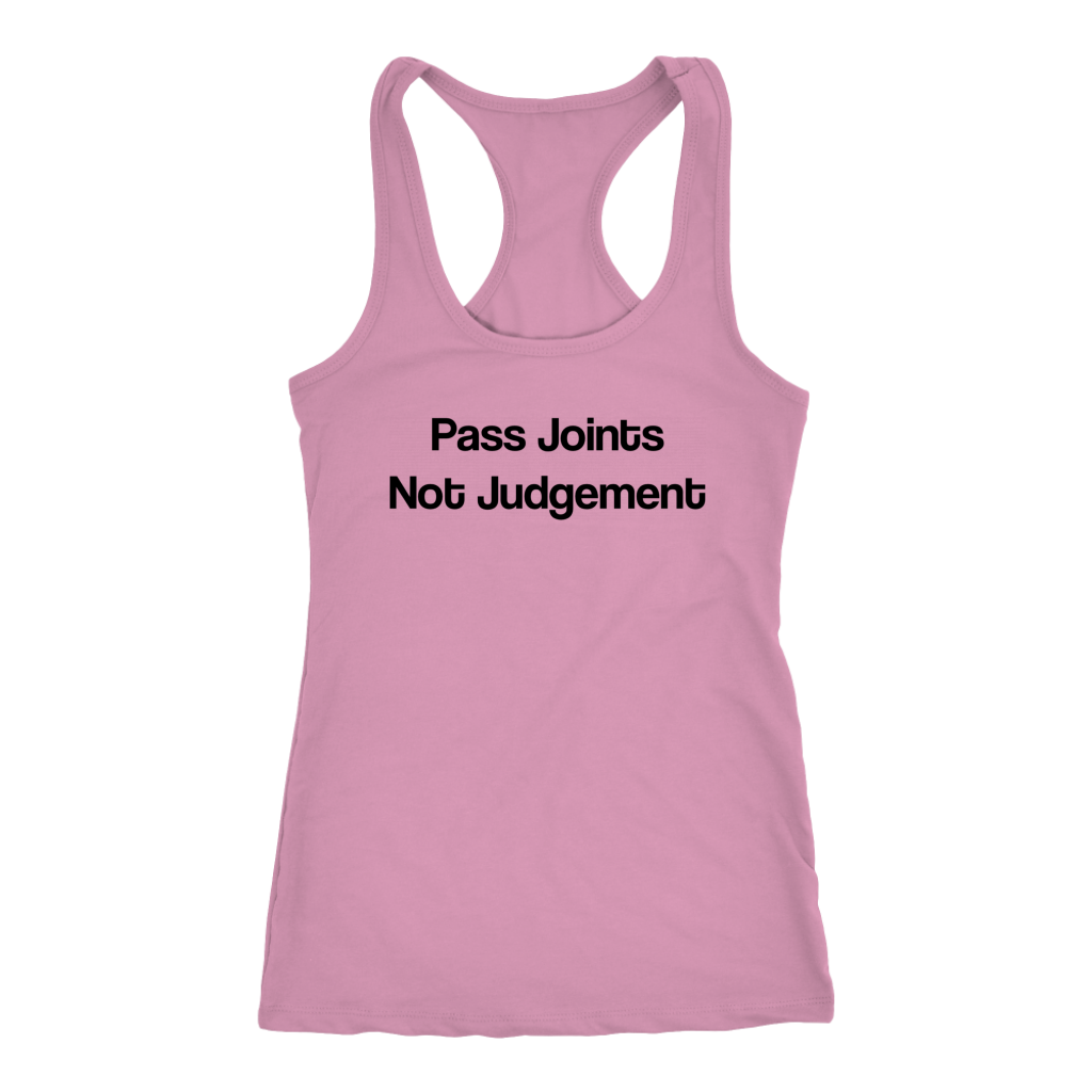 Stoner Girl Tank Top: Pass Joints Racerback