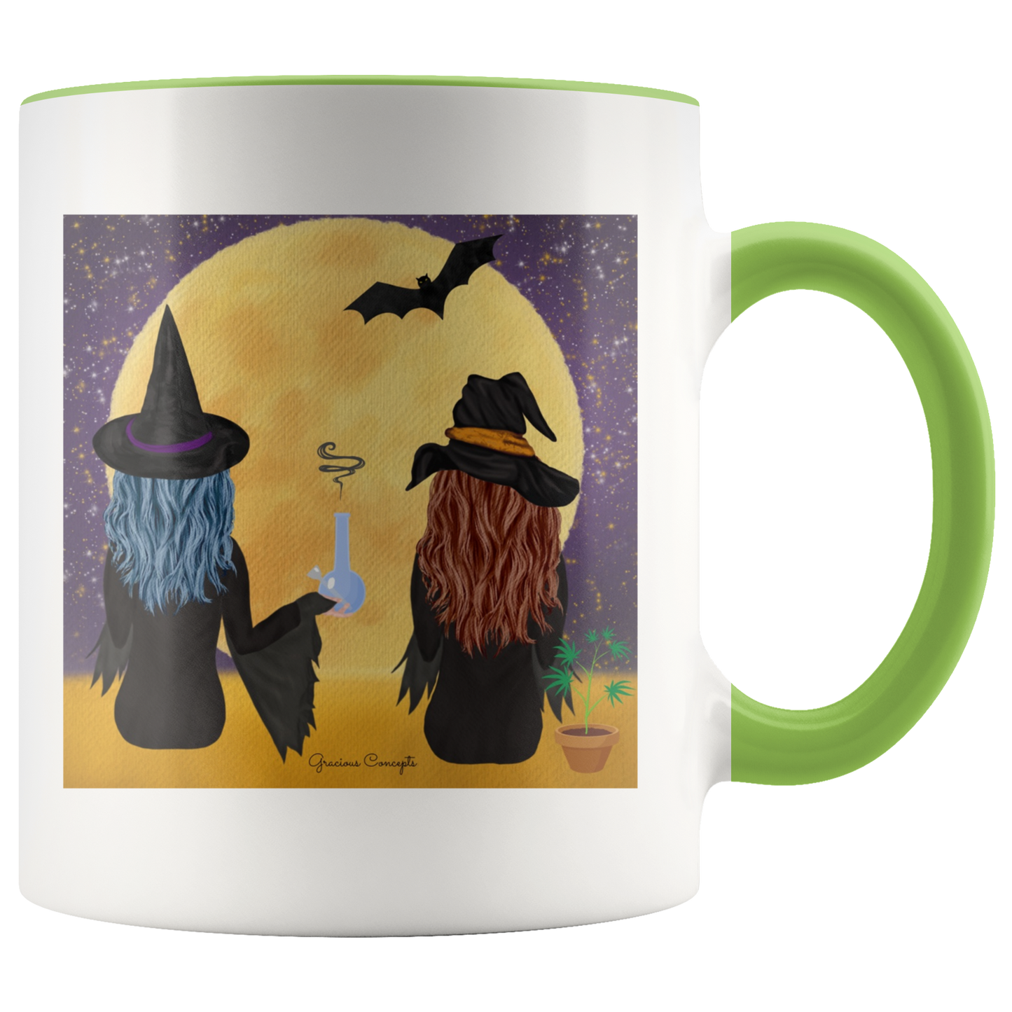 Stoner Halloween Mug: Bong Hits By Moonlight