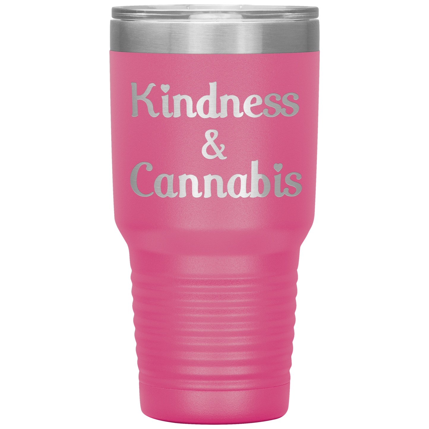 Kindness & Cannabis Travel Mug, Stoner Travel Mug, - Gracious Concepts