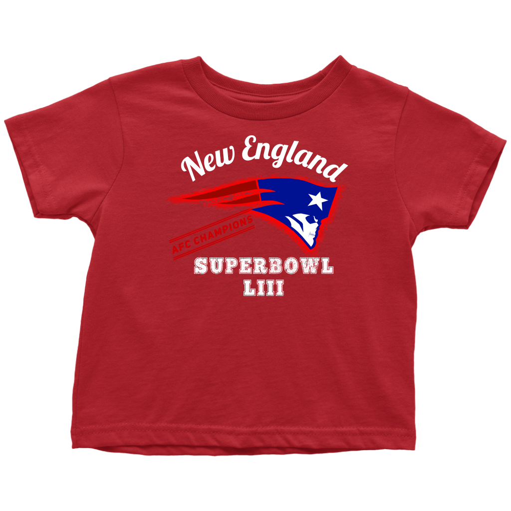 New England Skull Superbowl Toddler Tee - Gracious Concepts