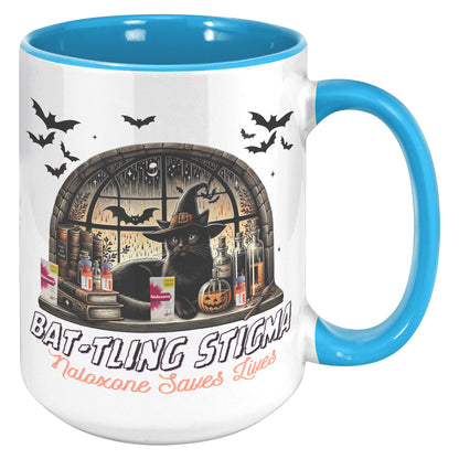 Bat-tling Stigma: Naloxone Saves Lives Mug