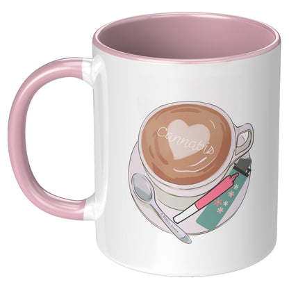 Cannabis 420 Vibes Coffee Mug, Stoner Girl Atheistic