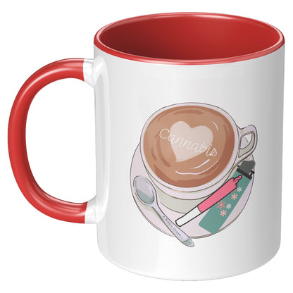Cannabis 420 Vibes Coffee Mug, Stoner Girl Atheistic
