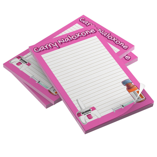 Carry Naloxone 4x6  Sticky Notes