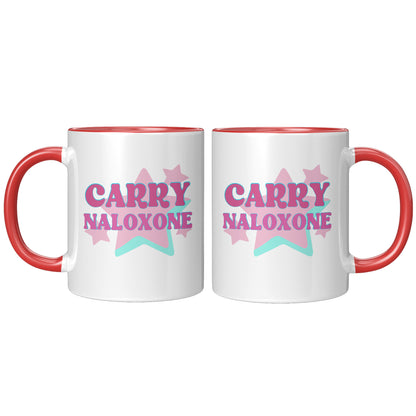 Carry Naloxone, Harm Reduction Mug, Overdose Awareness