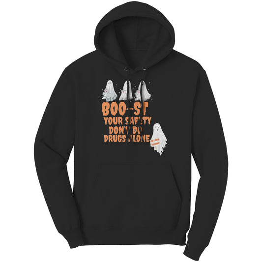 Don't Use Drugs Alone Halloween Harm Reduction Hoodie