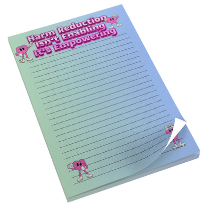 Harm Reduction Isn't Enabling, It's Empowering Notepad