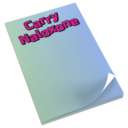 Naloxone Sticky Notepad