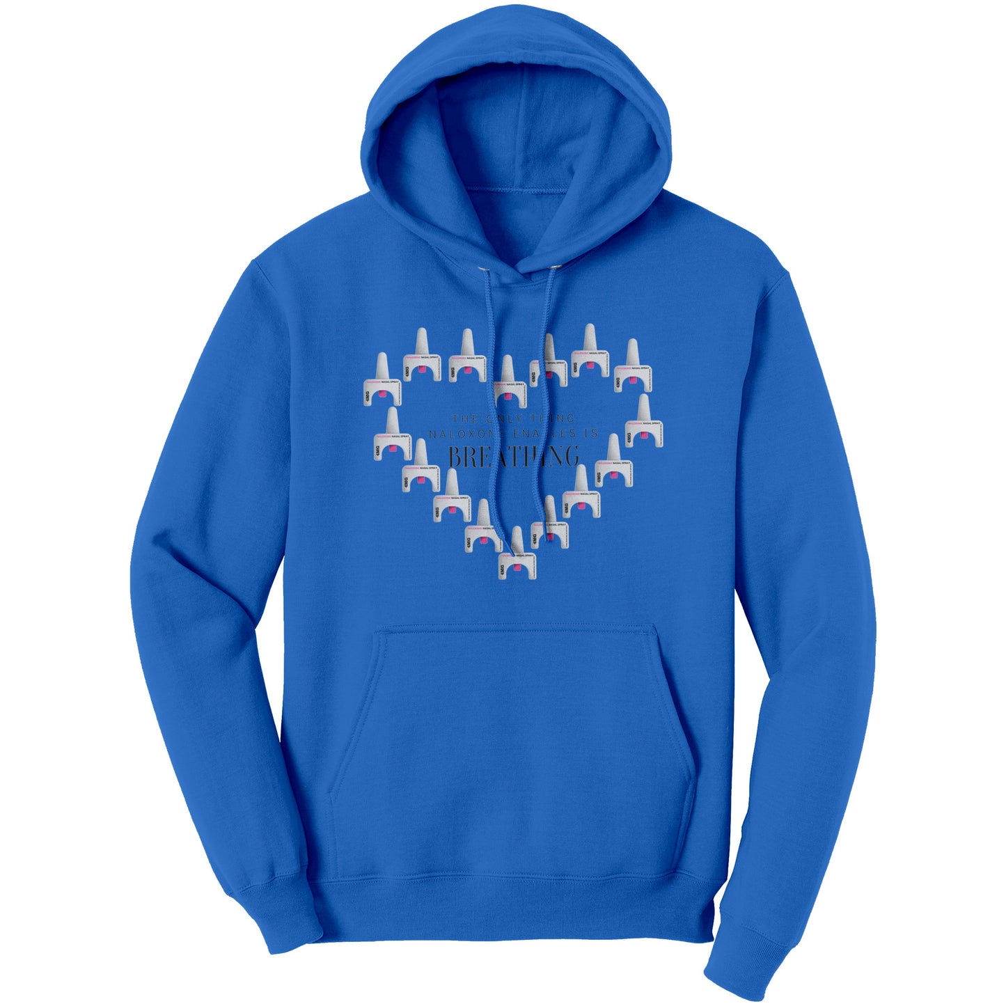 Overdose Awareness Hoodie: Naloxone Enables Breathing Hoodie