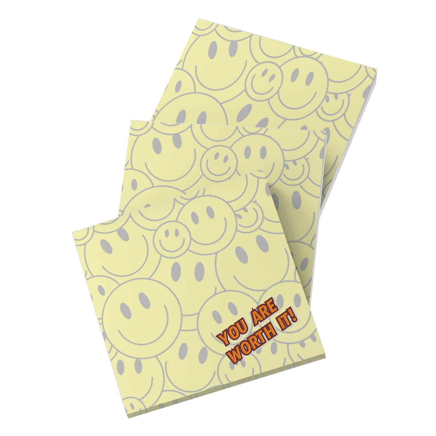 You Are Worth It Smiley Face Post It