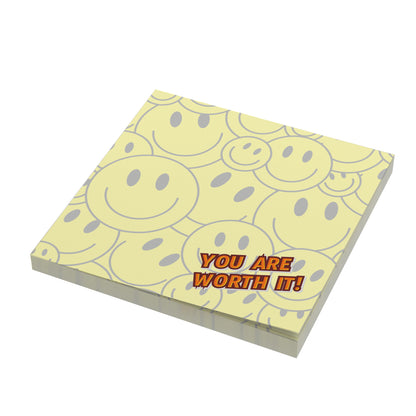 You Are Worth It Smiley Face Post It
