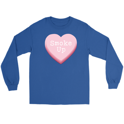 Smoke Up Candy Heart Valentine Long Sleeve Unisex - Gracious Concepts