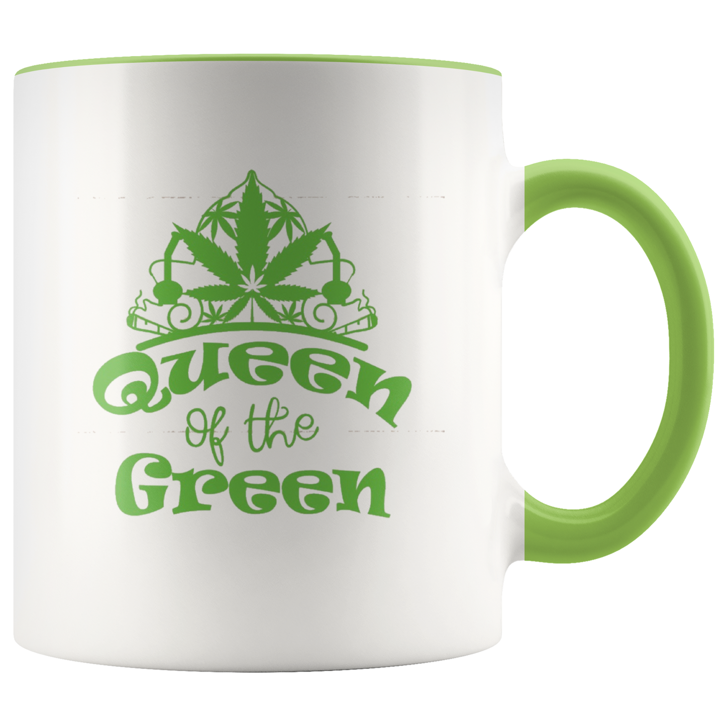 Stoner Girl Mug: Queen of the Green Coffee Mug - Gracious Concepts